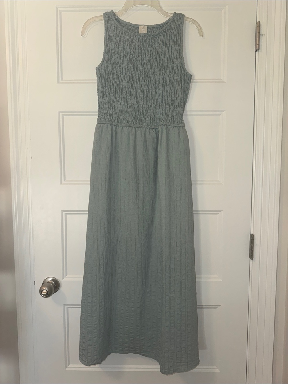 Joie Sage Green Smocked Dress